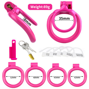 Resin 3D Printed Dual Cock Ring Chastity Cage #215 4 Rings Pink For Him - Chastity Devices
Buy Sex Toys in Singapore LoveisLove U4Ria