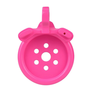 Resin 3D Printed Flat Chastity Cage #216 4 Rings Pink