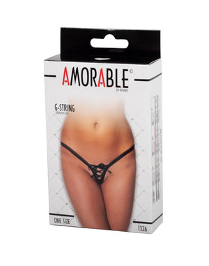 Rimba Amorable Lace Up Bow G-String Black RIM 1326 Buy in Singapore LoveisLove U4Ria 