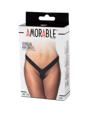 Rimba Amorable Sensual Mini Briefs Black or Pink RIM 1509/1510 Buy in Singapore LoveisLove U4Ria