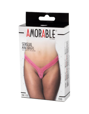 Rimba Amorable Sensual Mini Briefs Black or Pink RIM 1509/1510 Buy in Singapore LoveisLove U4Ria