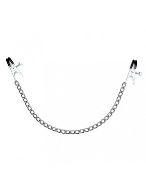 Rimba Large Metal Adjustable Nipple Clamps with Chain Silver RIM 7843 Buy in Singapore LoveisLove U4Ria 