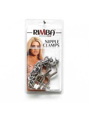Rimba Metal Adjustable Butterfly Nipple Clamps with Chain Silver RIM 7832 Buy in Singapore LoveisLove U4Ria 