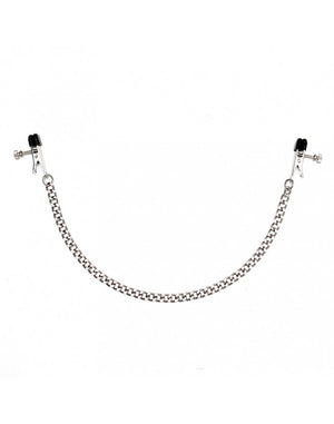 Rimba Metal Adjustable Nipple Clamps with Chain Black or SIlver RIM 8169/7702 Buy in Singapore LoveisLove U4Ria 