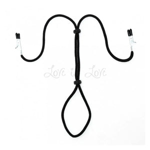 Rimba Nipple Clamps with Penis/testicle cord Buy in Singapore LoveisLove U4Ria 