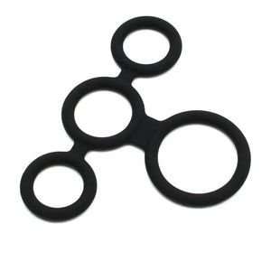 Rimba Quatro Cock Ring and Ball Splitter Black Buy in Singapore LoveisLove U4Ria 