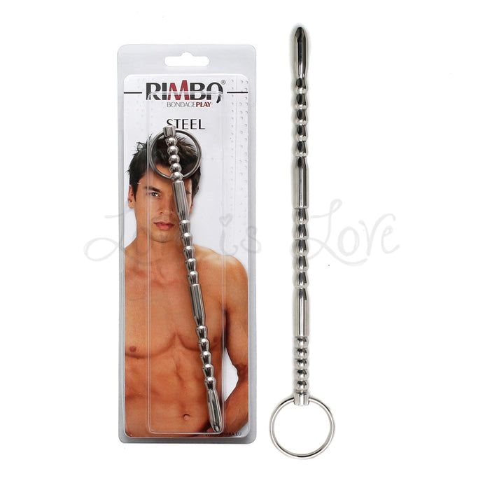 Rimba Stainless Steel Urethral Rod with Ring RIM 8191