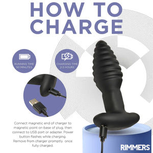 Rimmers Model-E Vibrating Rimming Plug With Remote Control Buy in Singapore LoveisLove U4Ria 