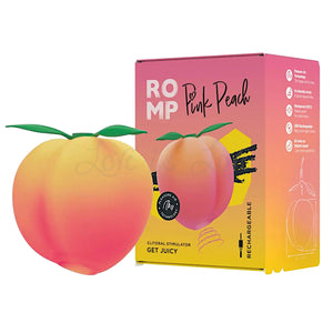 Romp Pink Peach Clitoral Suction Stimulator Get Juicy Love is Love Romp Pink Peach Clitoral Suction Stimulator Get Juicy Love is Love