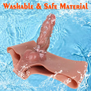 Silicone Strap-on Hollow Spiky Penis Briefs 7.3 INCH Strap-Ons & Harnesses - Strap-On Dildos Buy Sex Toys in Singapore LoveisLove U4Ria