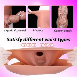 Silicone Strap-on Hollow Spiky Penis Briefs 7.3 INCH Strap-Ons & Harnesses - Strap-On Dildos Buy Sex Toys in Singapore LoveisLove U4Ria