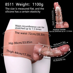 Silicone Strap-on Hollow Spiky Penis Briefs 7.3 INCH Strap-Ons & Harnesses - Strap-On Dildos Buy Sex Toys in Singapore LoveisLove U4Ria