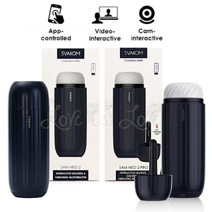 Svakom Sam Neo 2 and Sam Neo 2 Pro Interactive Heating, Sucking and Vibrating Masturbator  Buy in Singapore LoveisLove U4Ria