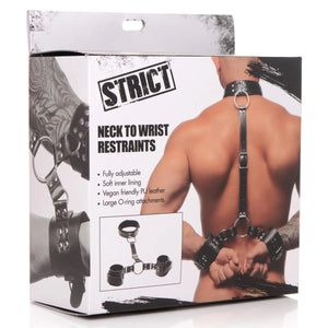 STRICT Neck to Wrist Restraints Set Black