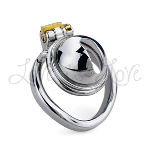 Stainless Steel Hemisphere Pee Hole Chastity Cage 45 mm #168C Buy in Singapore LoveisLove U4Ria