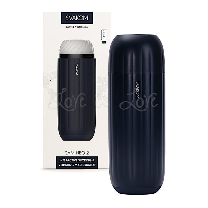 Svakom Sam Neo 2 or Sam Neo 2 Pro Interactive Sucking and Vibrating Masturbator