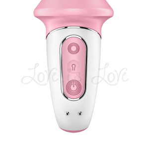 Satisfyer Air Pump Booty 5 Inflatable Anal Vibrator Connect App Pink (Authorized Retailer)