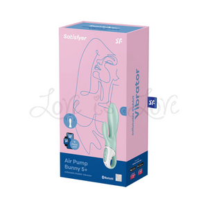 Satisfyer Air Pump Bunny 5+ Inflatable Rabbit Vibrator Connect App Mint (Authorized Retailer)