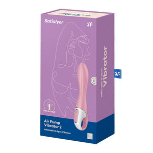 Satisfyer Air Pump Vibrator 2 Inflatable G-Spot Vibrator Pink Buy in Singapore LoveisLove U4Ria 