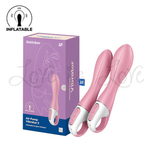 Satisfyer Air Pump Vibrator 2 Inflatable G-Spot Vibrator Pink Buy in Singapore LoveisLove U4Ria 