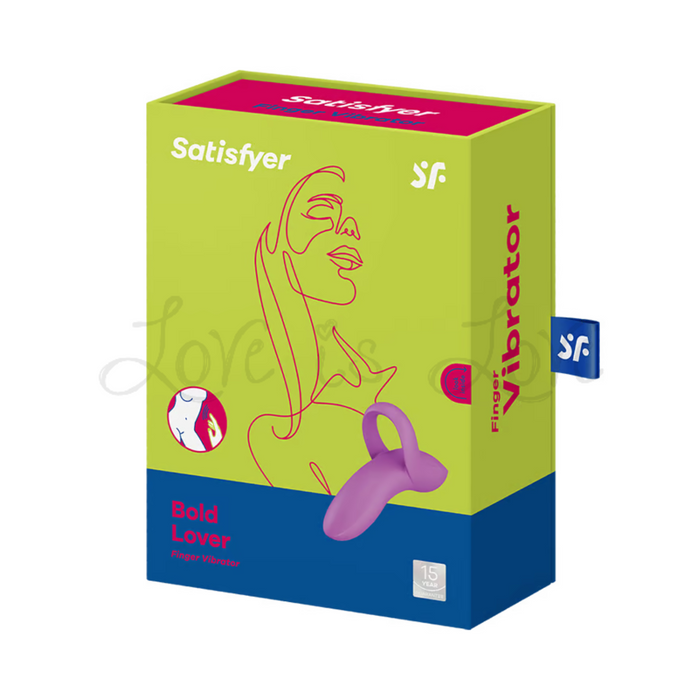 Satisfyer Bold Lover Finger Vibrator Dark Pink (Authorized Retailer)