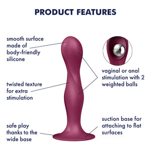 Satisfyer Double Ball-R Weighted Dildo Buy in Singapore LoveisLove U4Ria 