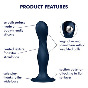 Satisfyer Double Ball-R Weighted Dildo Buy in Singapore LoveisLove U4Ria 