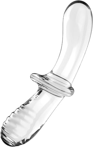 Satisfyer Double Crystal Glass Dildo Light Blue or Transparent (Authorized Dealer)  Buy in Singapore LoveisLove U4Ria 