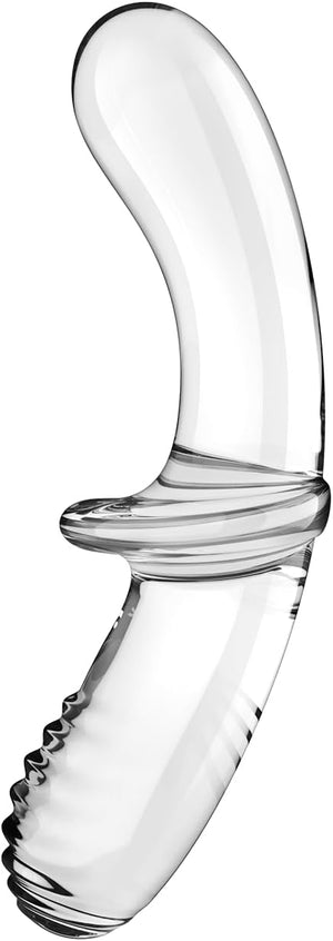 Satisfyer Double Crystal Glass Dildo Light Blue or Transparent (Authorized Dealer)  Buy in Singapore LoveisLove U4Ria 