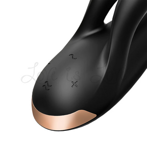 Satisfyer Double Flex App-Controlled Rabbit Vibrator Black (Authorized Retailer)