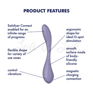 Satisfyer G-Spot Flex 5 App-Controlled Multi Vibrator Lilac (Authorized Retailer) Buy In Singapore