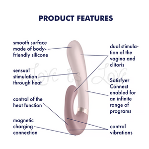 Satisfyer Heat Wave App-Controlled G-Spot Vibrator Mauve Buy in Singapore