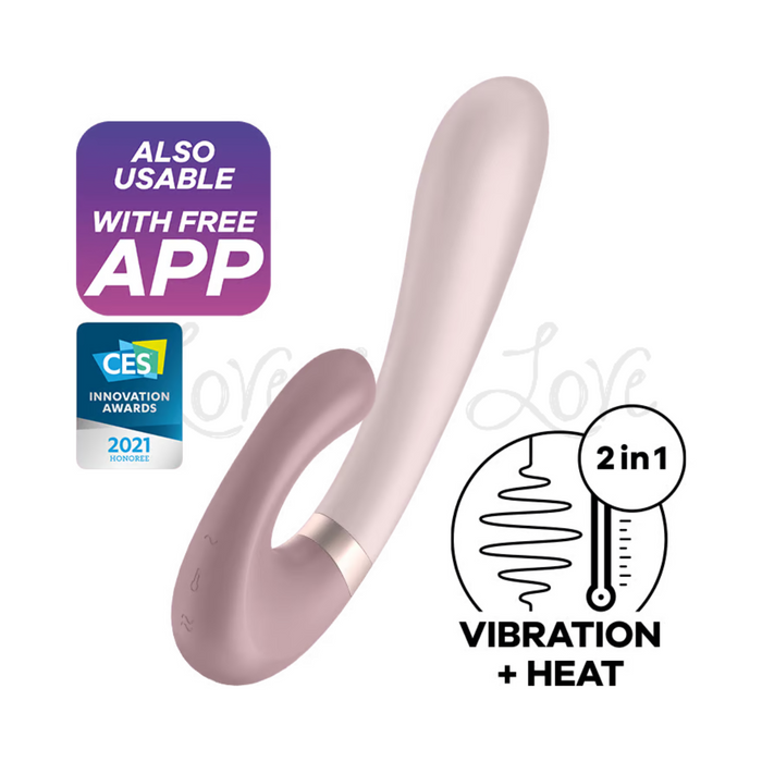 Satisfyer Heat Wave App-Controlled G-Spot Vibrator Mauve (Authorized Retailer)(Best Seller)