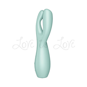 Satisfyer Threesome 3 VTriple Motors Clitoral Vibrator Mint (Authorize Love is Love Satisfyer Threesome 3 VTriple Motors Clitoral Vibrator Mint (Authorize Love is Love