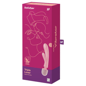 Satisfyer Triple Lover Hybrid Wand Vibrator Pink or Grey Buy in Singapore LoveisLove U4Ria 