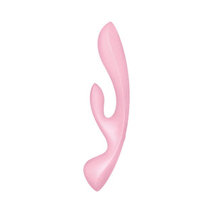 Satisfyer Triple Oh 2 in 1 Massager and Rabbit Vibrator Blue or Pink Buy in Singapore LoveisLove U4Ria 