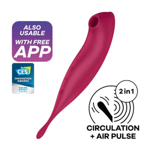 Satisfyer Twirling Pro+ Hybrid Air Pulse Vibrator Connect App Buy in Singapore LoveisLove U4Ria 