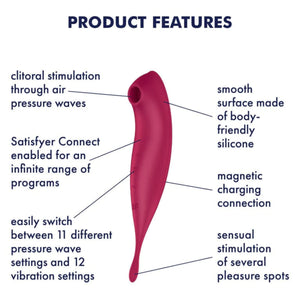 Satisfyer Twirling Pro+ Hybrid Air Pulse Vibrator Connect App Buy in Singapore LoveisLove U4Ria 