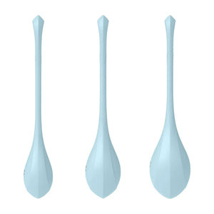 Satisfyer Yoni Power 2 Kegel Balls Training 3pc Set Light Green or Blue [Limited Time Offer]