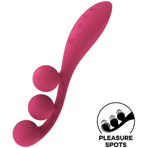 Satisfyer Tri Ball 1 Versatile Triple Stimulation Vibrator Red Clitoral & Labia Buy Sex Toys in Singapore LoveisLove U4Ria
