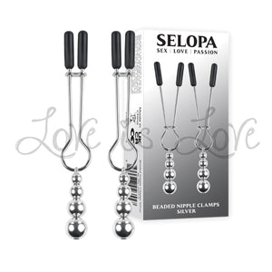 Selopa Beaded Nipple Clamps Stainless Steel Silver  Buy in Singapore LoveisLove U4Ria 