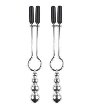 Selopa Beaded Nipple Clamps Stainless Steel Silver Rose Gold Black Chrome Nipple Toys - Nipple Clamps Buy in Singapore LoveisLove U4Ria 