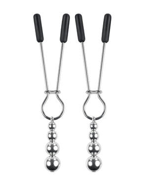 Selopa Beaded Nipple Clamps Stainless Steel Silver Rose Gold Black Chrome Nipple Toys - Nipple Clamps Buy in Singapore LoveisLove U4Ria 
