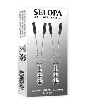 Selopa Beaded Nipple Clamps Stainless Steel Silver Rose Gold Black Chrome Nipple Toys - Nipple Clamps Buy in Singapore LoveisLove U4Ria 