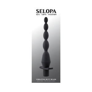 Selopa Vibrating Silicone Butt Beads Rechargeable Anal Silicone Black Buy in Singapore LoveisLove U4Ria