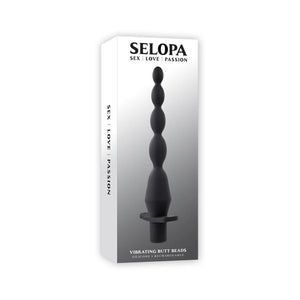 Selopa Vibrating Silicone Butt Beads Rechargeable Anal Silicone Black Buy in Singapore LoveisLove U4Ria