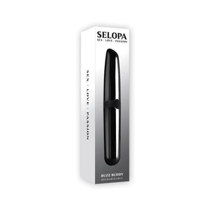 Selopa Buzz Buddy Rechargeable Vibe Silicone Black Chrome Buy in Singapore LoveisLove U4Ria 