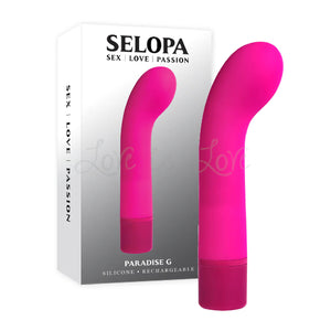 Selopa Paradise G Rechargeable Silicone G-Spot Vibrator Pink G-Spot Vibrators Buy in Singapore LoveisLove U4Ria