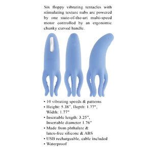 Selopa Tentacle Tickler Rechargeable Silicone Flexible Bead Vibrator Vibrators - Clitoral & Labia Buy Sex Toys in Singapore LoveisLove U4Ria