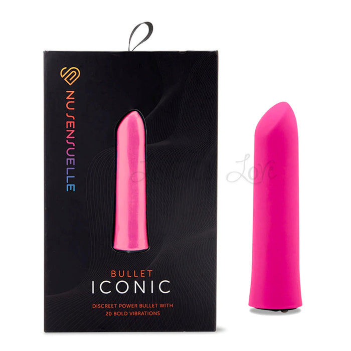 Sensuelle Iconic Silicone Bullet Vibrator Deep Pink (Last Piece)